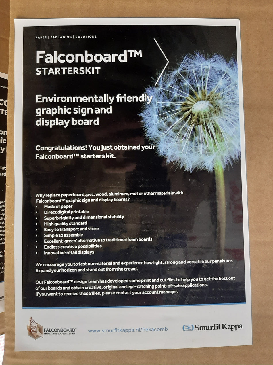 Nieuwe falconboards voor moddelbouw of grafische doeleinden 70x100 cm