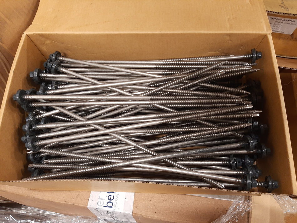 Sandwichpaneelschroef 6.3x265mm + kalot 45/1000 - 1000 stuks