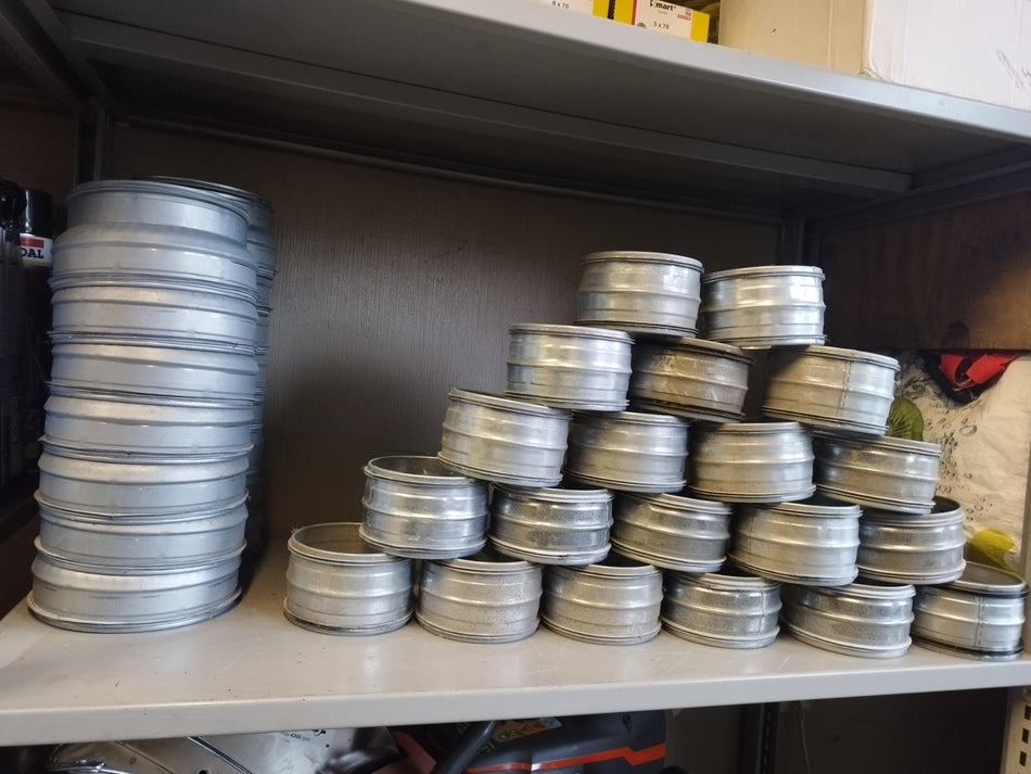 Galva ventilatiebuis koppelstukken met rubberdichting