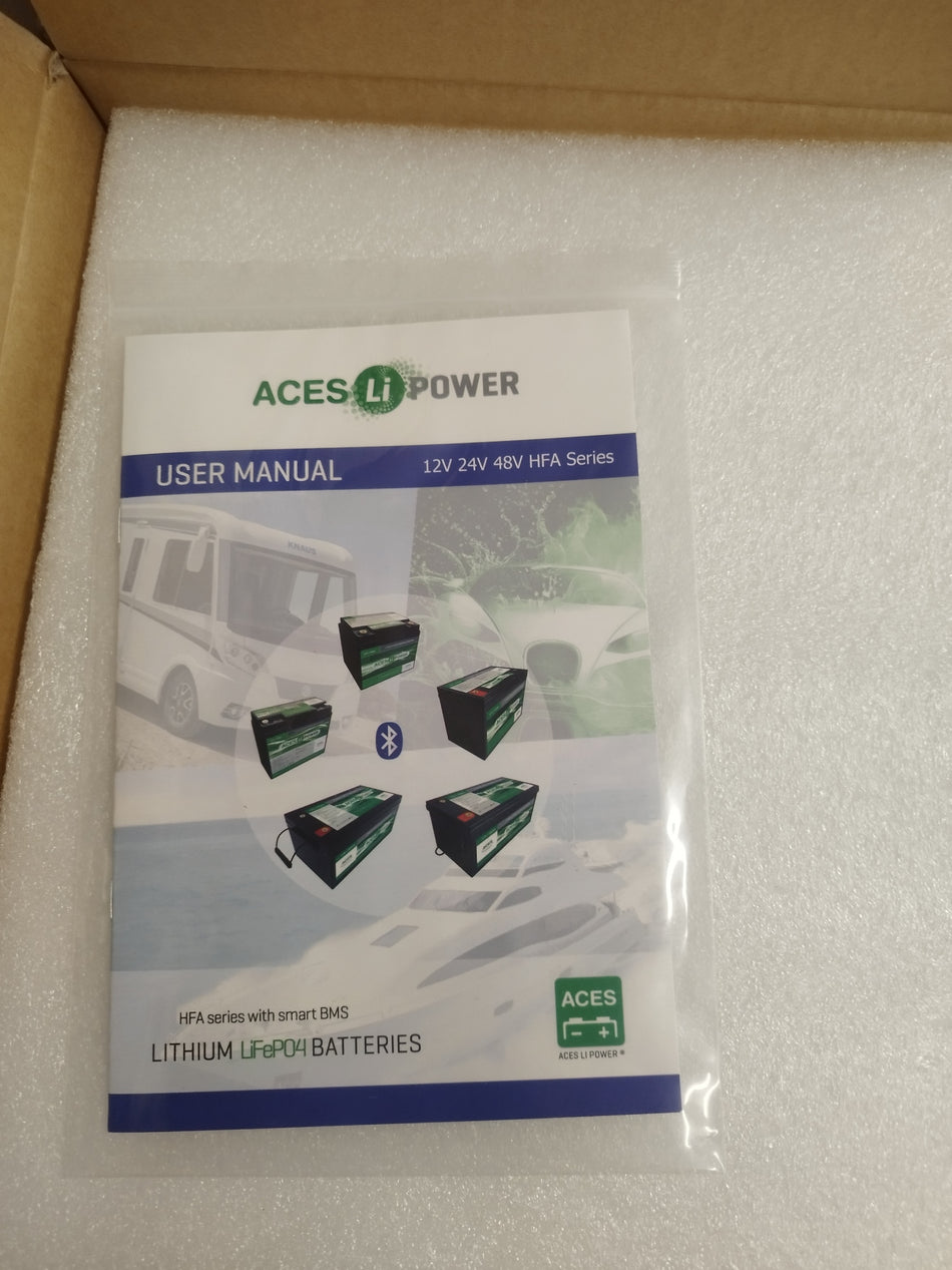 Aces Lithium Ion batterij HFA 12V 100Ah - Nieuw