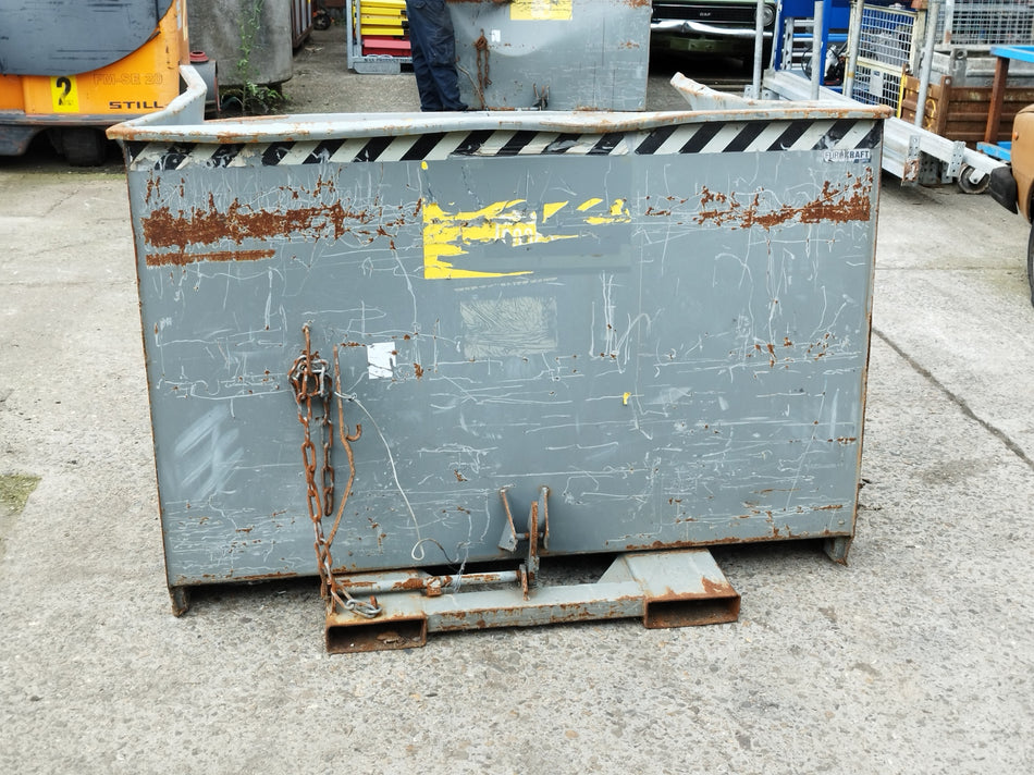 Kantelcontainer voor heftruck - 2000L (met werk aan) 3 stuks