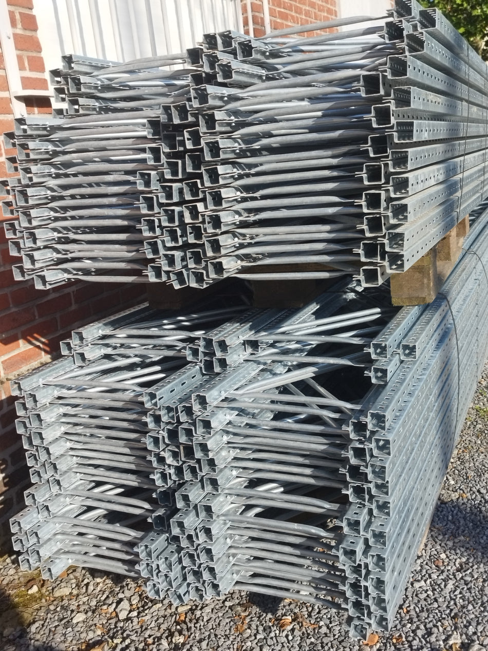 Legbordstelling - magazijnrekken HxBxD 550x125x40 cm - galva