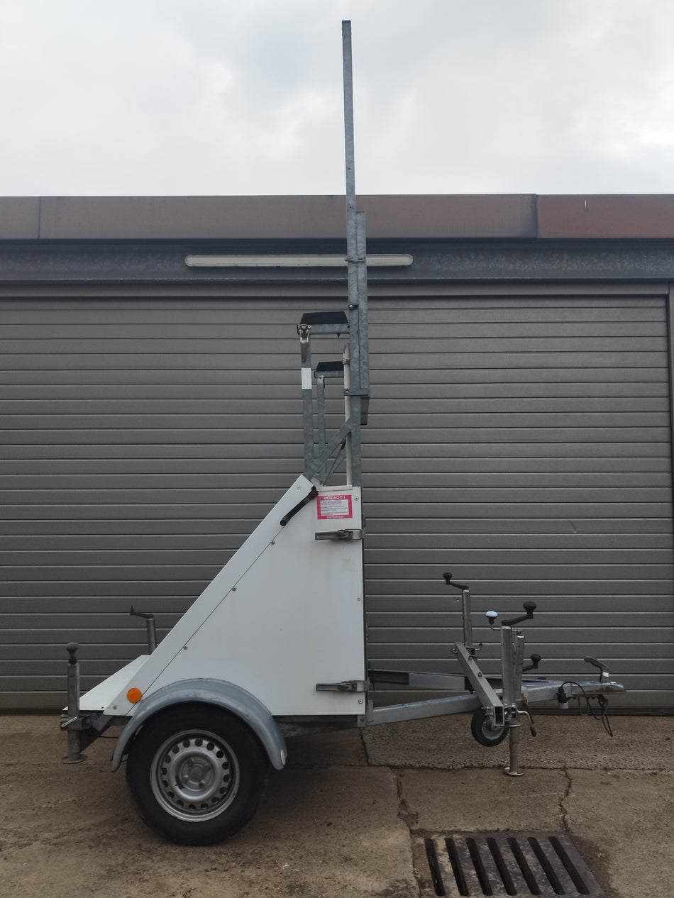 Gegalvaniseerde spandoekwagen - aanhangwagen - trailer voor LED-scherm of reclame